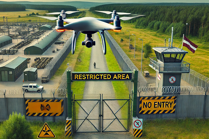 Gaisa telpas ierobežojumi Latvijā