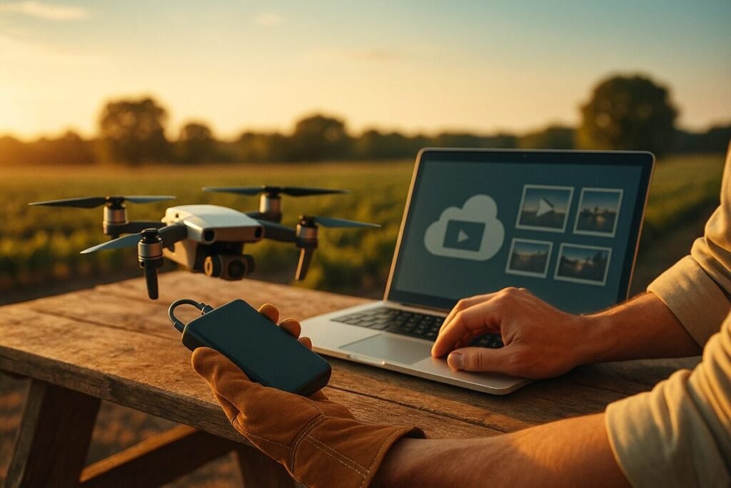 Kā veidot rezerves kopijas no drona foto un video materiāliem